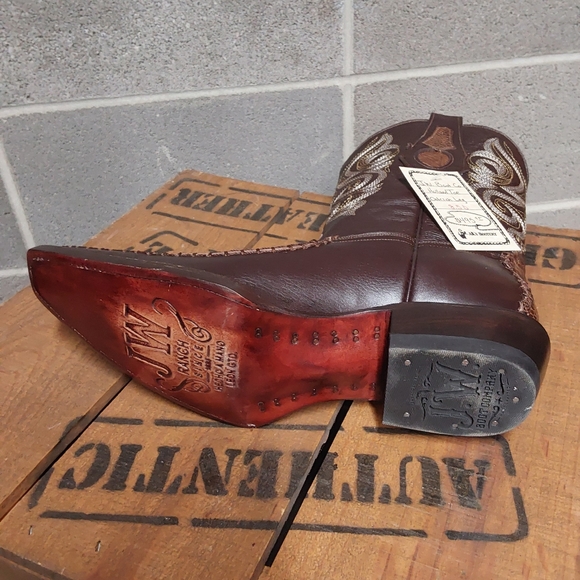 Shoes Jw Boot Company Holland Toe Genuine Ostrich Leg Leather Mens